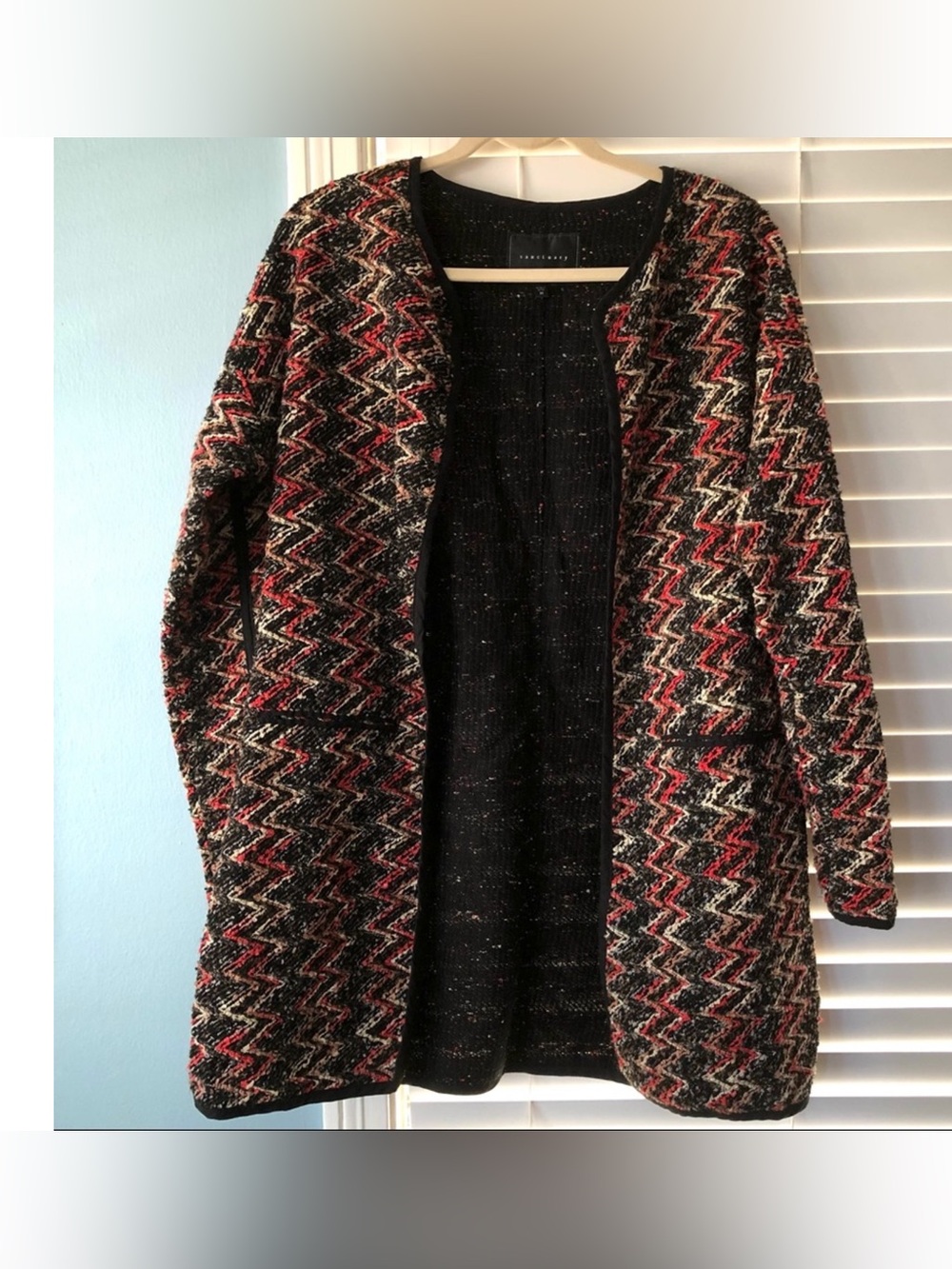 sanctuary | kimono city coat woven tweed long sleeve cardigan jacket med…